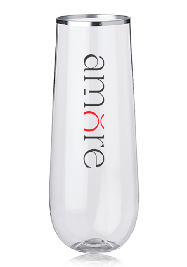  Reserv 9 oz. Plastic Stemless Flute