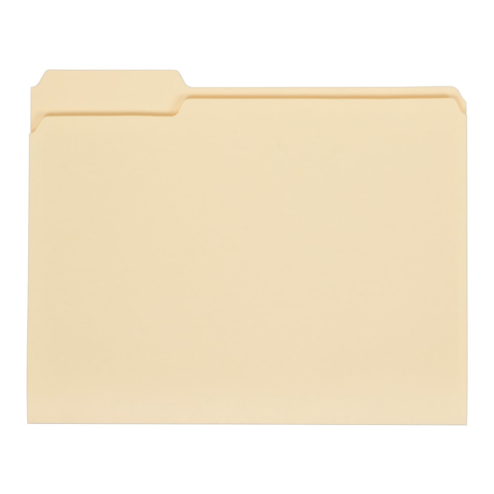 File Folders, 1/3 Cut, Letter Size, 30% Recycled, Manila, Pack Of 100 Folders  - Image 4