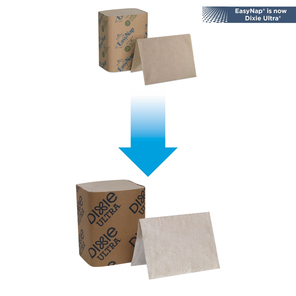 Georgia-Pacific Dixie Ultra 2-Ply Interfold Napkin Dispenser Refills, 6 1/2" x 5", Brown, 250 Napkins Per Pack, Case Of 24 Packs  - Image 3