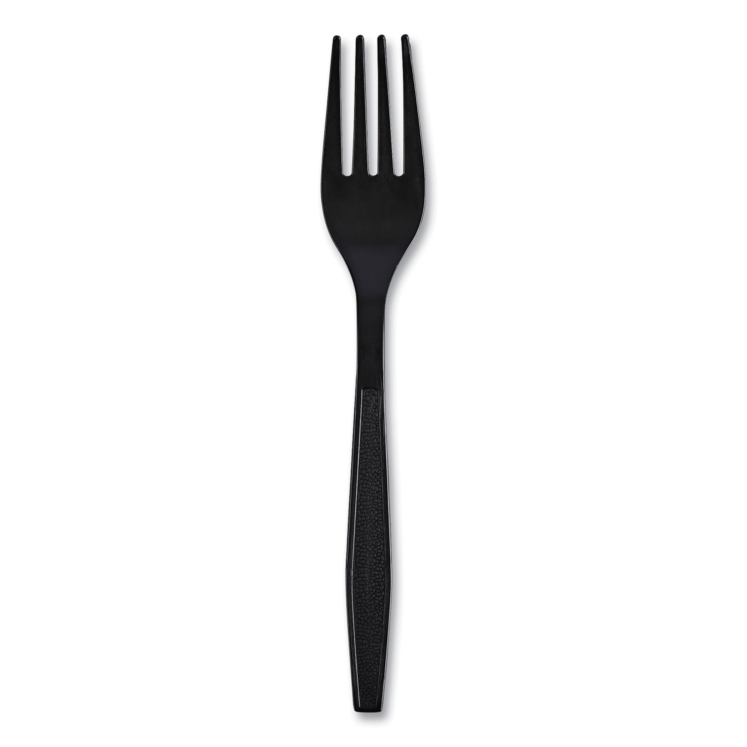 Boardwalk Heavyweight Wrapped Polypropylene Cutlery, Fork, Plastic, Black, 1,000/Carton  - Image 4