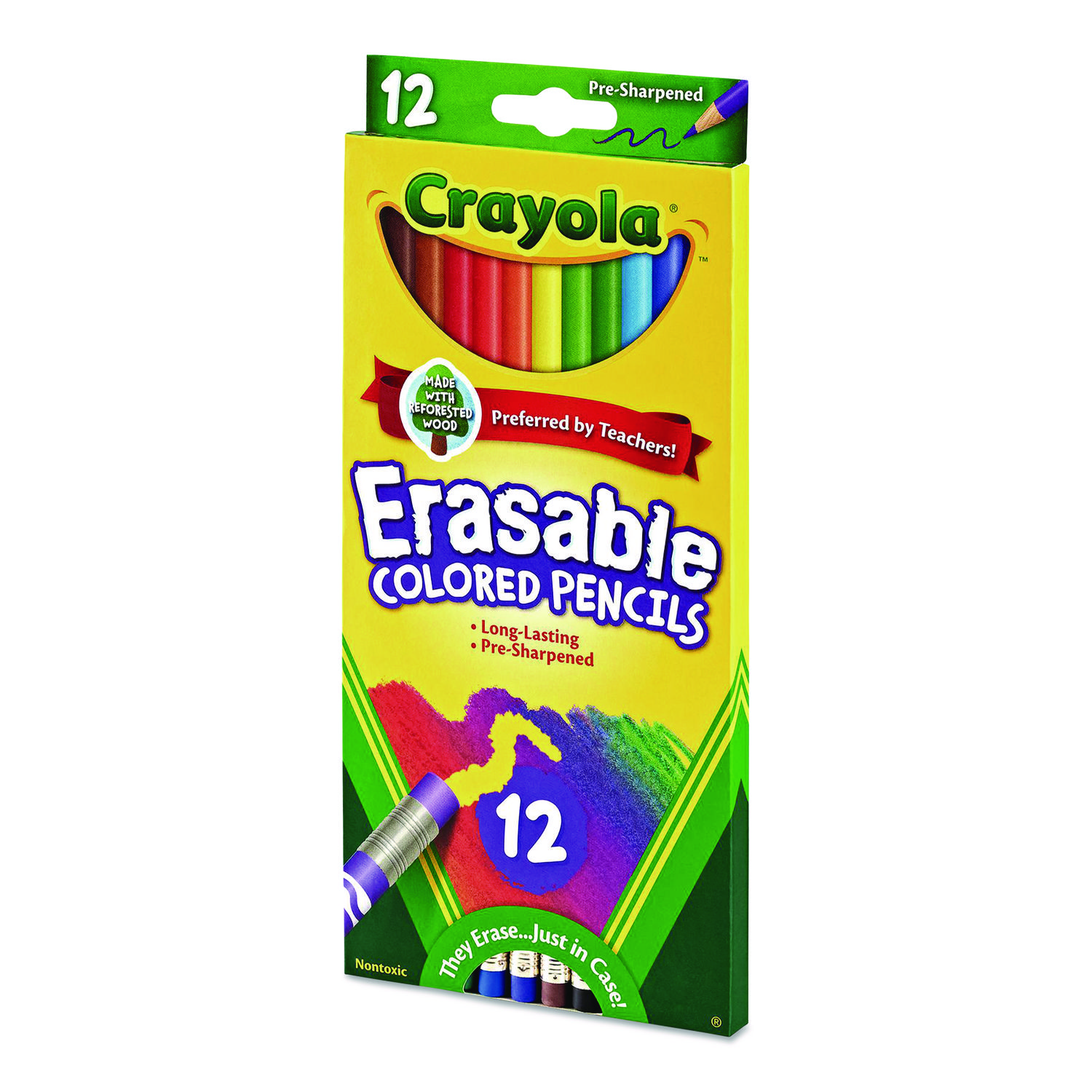 Crayola Erasable Colored Pencils, Pack Of 12 Pencils  - Image 3