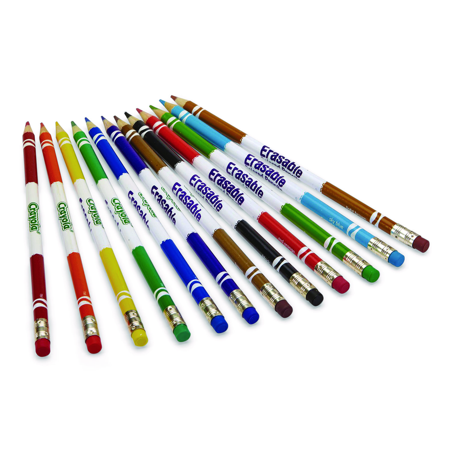 Crayola Erasable Colored Pencils, Pack Of 12 Pencils  - Image 4