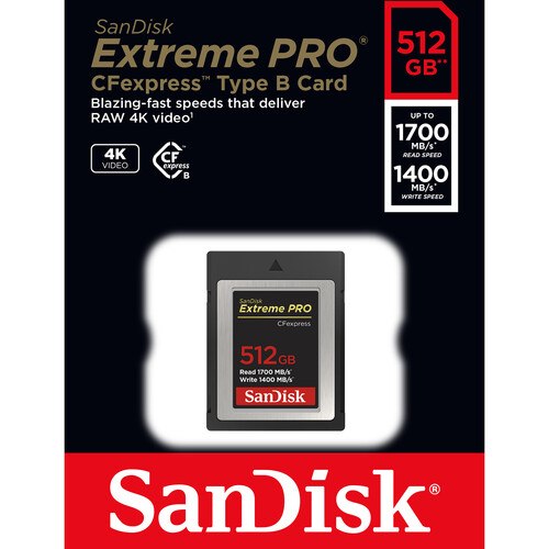 SanDisk 512GB Extreme PRO CFexpress Type B Memory Card  - Image 3
