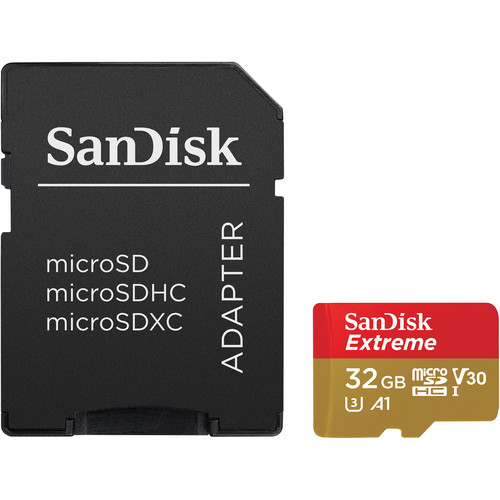 SanDisk 32GB Extreme UHS-I microSDHC Memory Card with SD Adapter  - Image 4