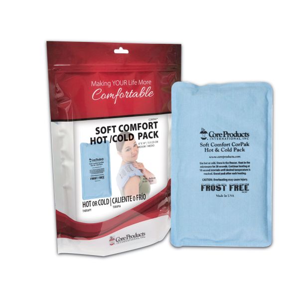 Core Products Soft Comfort CorPak Reusable Hot and Cold Pack, 10 x 6