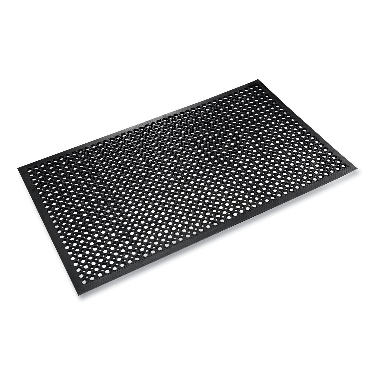 Crown SafeWalk-Light Antifatigue Drainage Mat, 36" x 60", Black  - Image 3