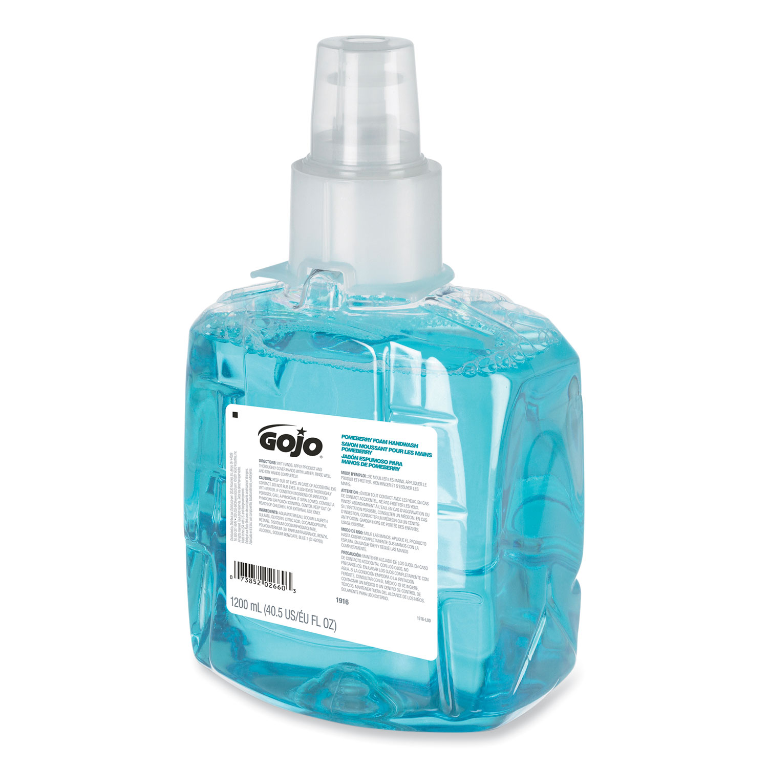 GOJO Pomeberry Foam Handwash Refill, For LTX-12 Dispenser, Pomegranate Scent, 1,200 mL, 2/Carton  - Image 3