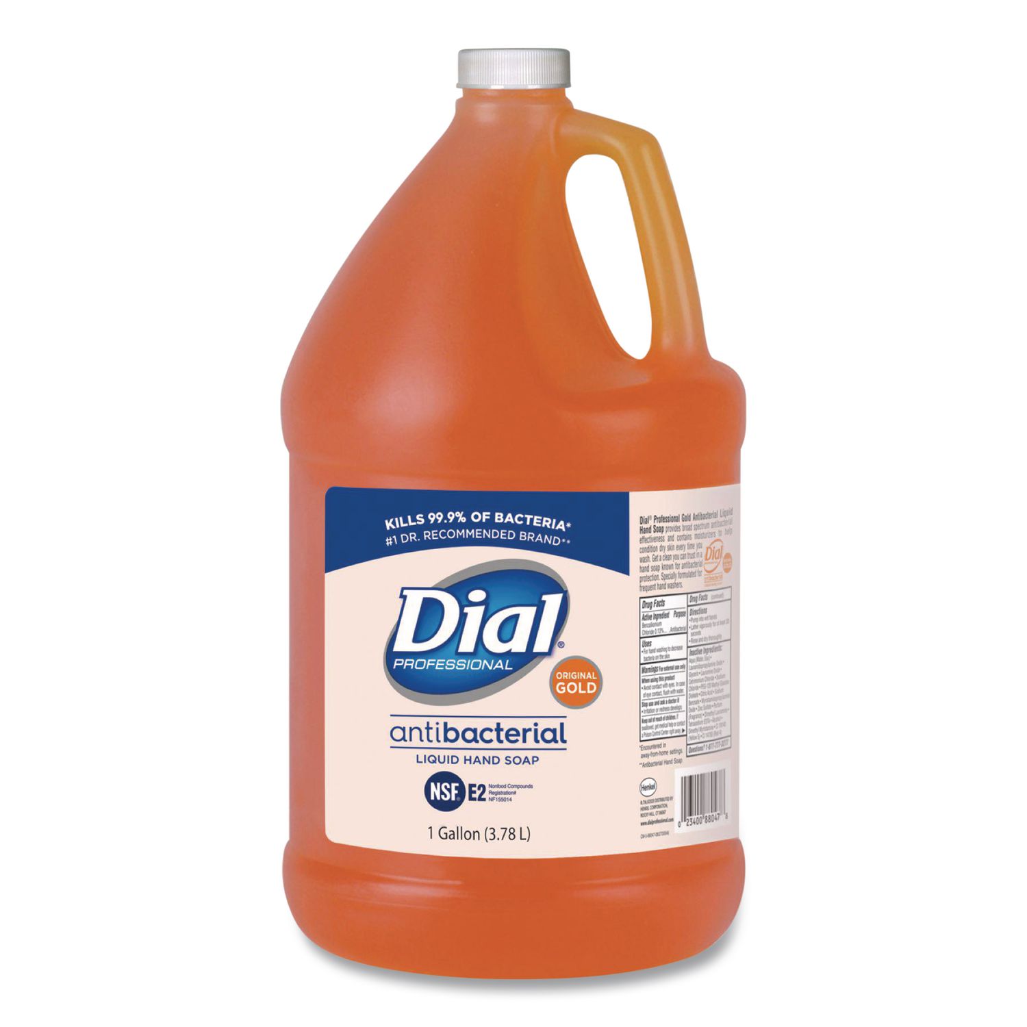 Dial Professional Gold Antibacterial Liquid Hand Soap, 1 gal, 4/Carton
