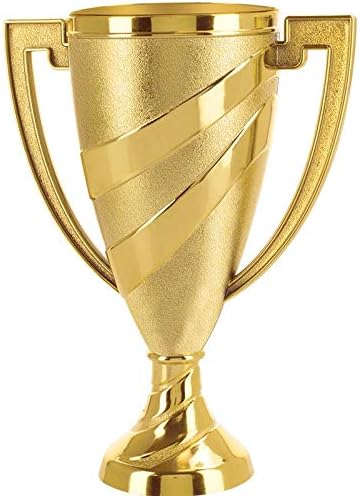 Crown Awards Gold Cup Trophies with Custom Engraving, 7.25" Personalized Gold Swirl Cup Achievement Trophy On Deluxe Round Base  - Image 3