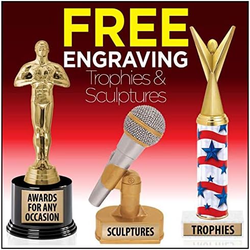 Crown Awards Gold Cup Trophies with Custom Engraving, 7.25" Personalized Gold Swirl Cup Achievement Trophy On Deluxe Round Base  - Image 4
