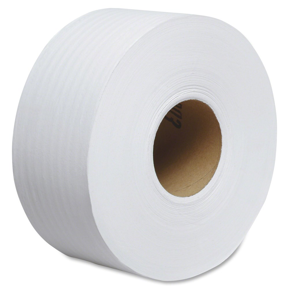 Scott JRT Jr. Jumbo 1-Ply Toilet Paper, 2000' Roll, 100% Recycled, 3,380 Sheets Per Roll, Case Of 12 Rolls  - Image 3