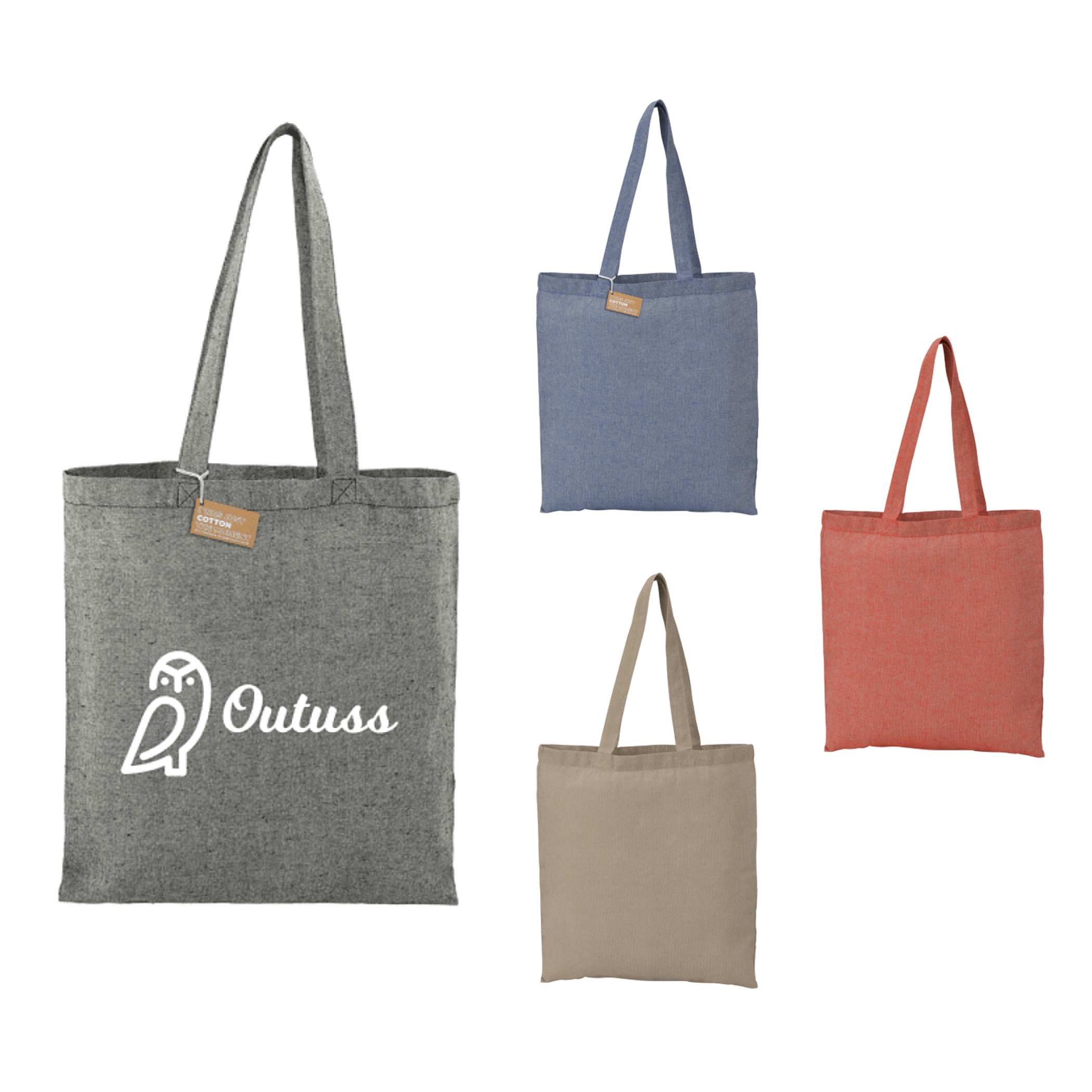 Eco-Friendly 5oz Recycled Cotton Twill Tote Bag
