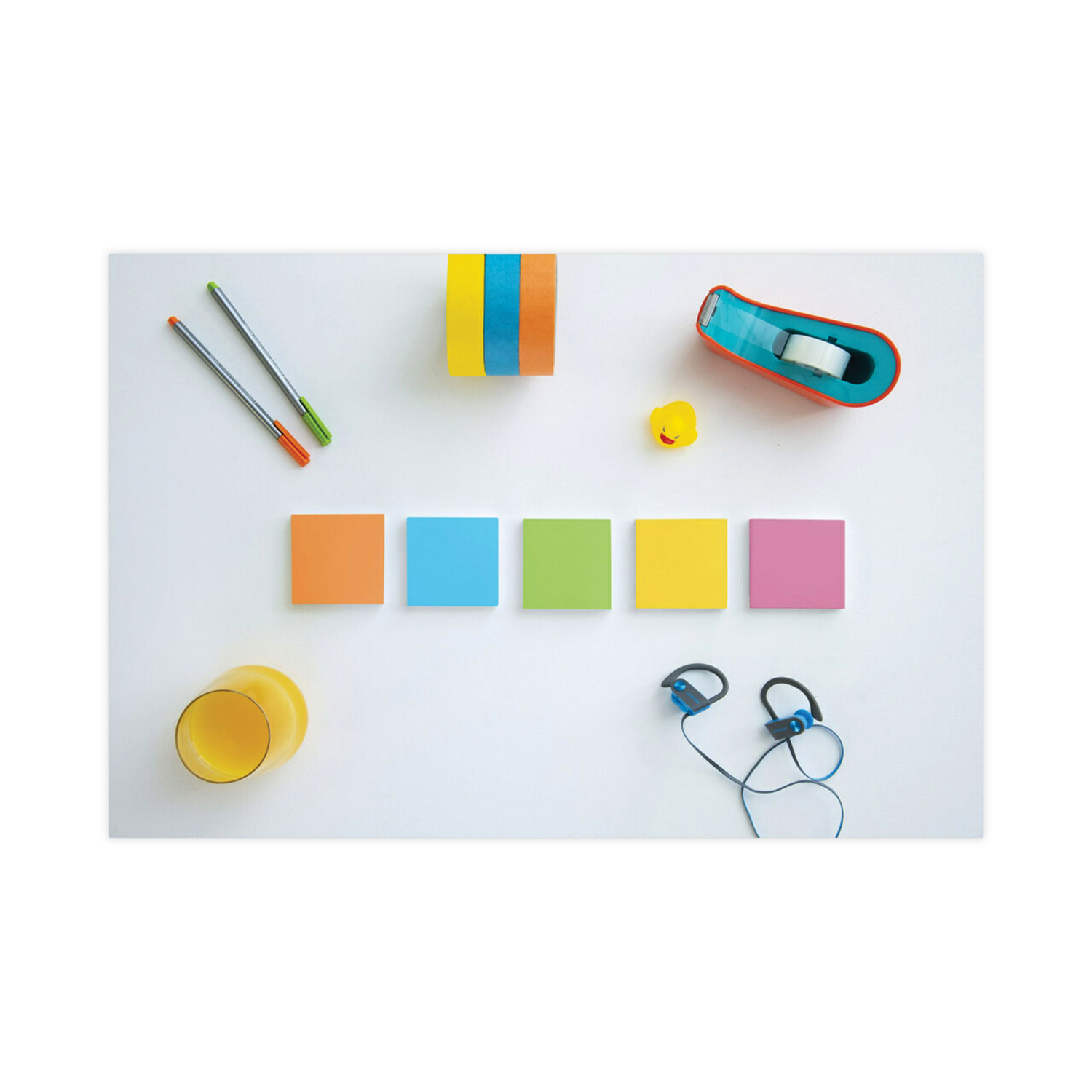 Post-it Super Sticky Notes, 3 in x 3 in, 24 Pads, 70 Sheets/Pad, 2x the Sticking Power, Back to School Supplies for Students, Energy Boost Collection  - Image 3