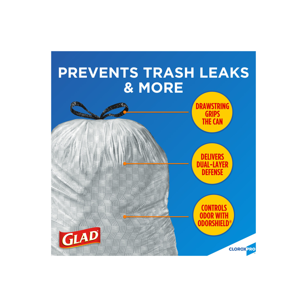 CloroxPro Glad ForceFlex Tall Kitchen Drawstring Trash Bags  - Image 3