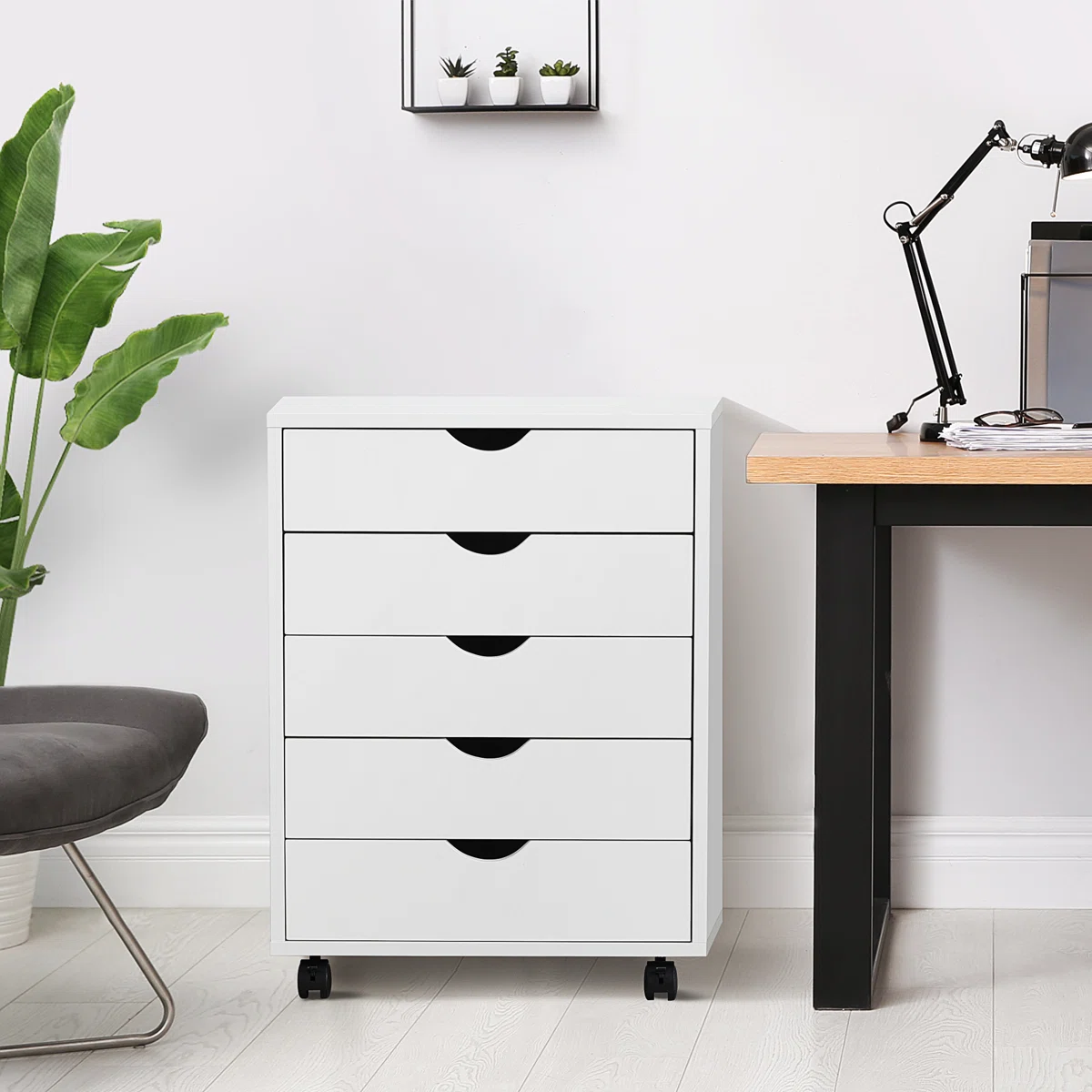 Coray 18.7'' Wide 5 -Drawer Mobile File Cabinet  - Image 3