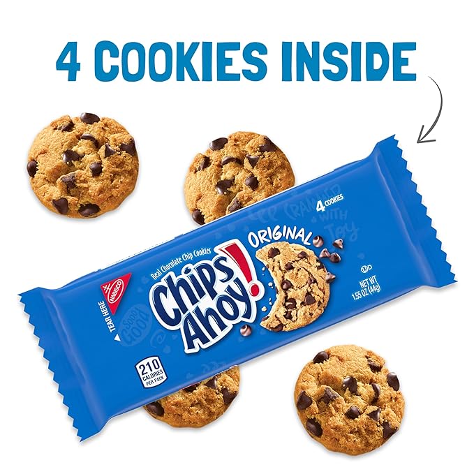 CHIPS AHOY! Original Chocolate Chip Cookies, 40 Snack Packs (4 Cookies Per Pack, 4 Boxes)  - Image 5