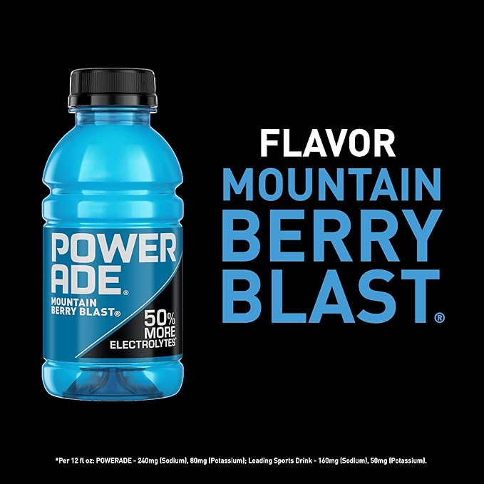 POWERADE Sports Drink Mountain Berry Blast, 12 Ounce (Pack of 8) Visit the POWERADE Store
