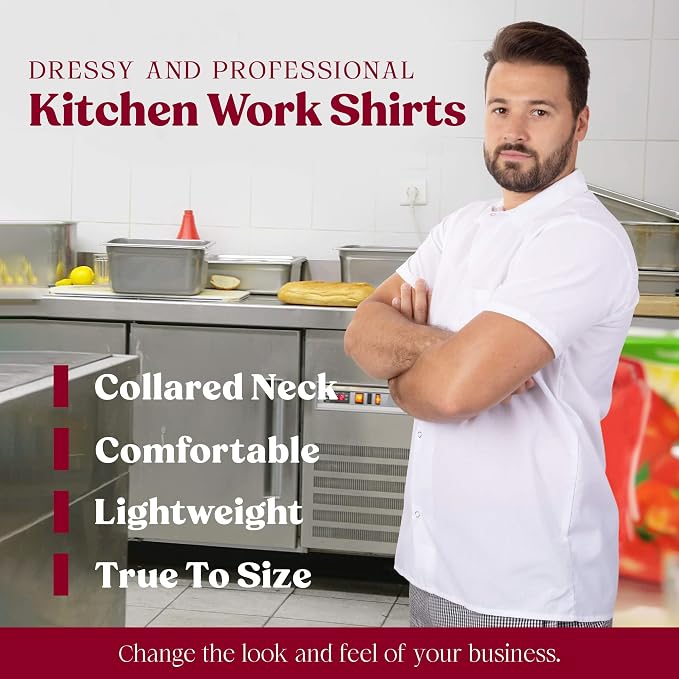 Professional Chef Shirts White Bulk Packs  - Image 5
